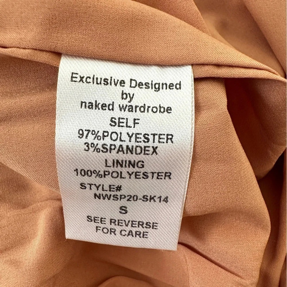 naked wardrobe ruched high waisted satin skirt – new tags – size small — bodycon - Picture 5 of 7